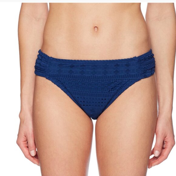 Bleu Rod Beattie Navy Blue Crochet Swim Bottom - Picture 1 of 7